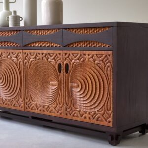 wohnli-moebel-suche-M23038364-1 Buffet aus massivem Mahagoniholz 180 cm 180x80x52cm Holz Braun Tikamoon Möbel Esszimmermöbel Sideboards, Highboards & niedrige Anrichten