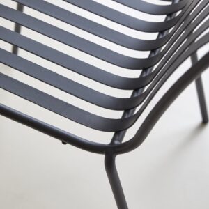 Metallstuhl black 51x80x58cm Metall Schwarz Tikamoon Möbel Esszimmermöbel Stühle