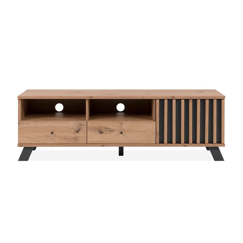 wohnli-moebel-suche-M23038398 Wohnli Möbelsuche - TV-Möbel mit 1 Tür 2 Schubladen und 2 Fächern Eichenholzoptik L138 cm