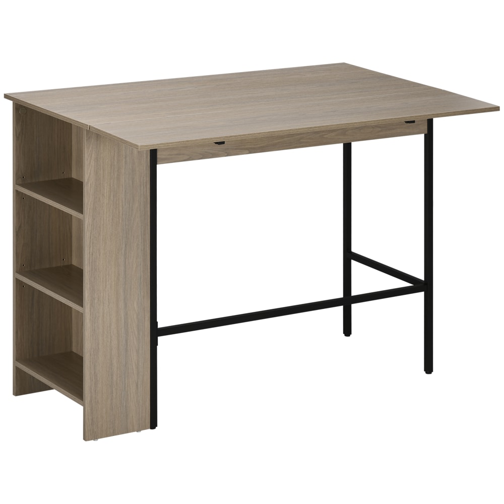wohnli-moebel-suche-M23039206 Wohnli Möbelsuche - Table de bar extensible design industriel métal noir aspect bois gris