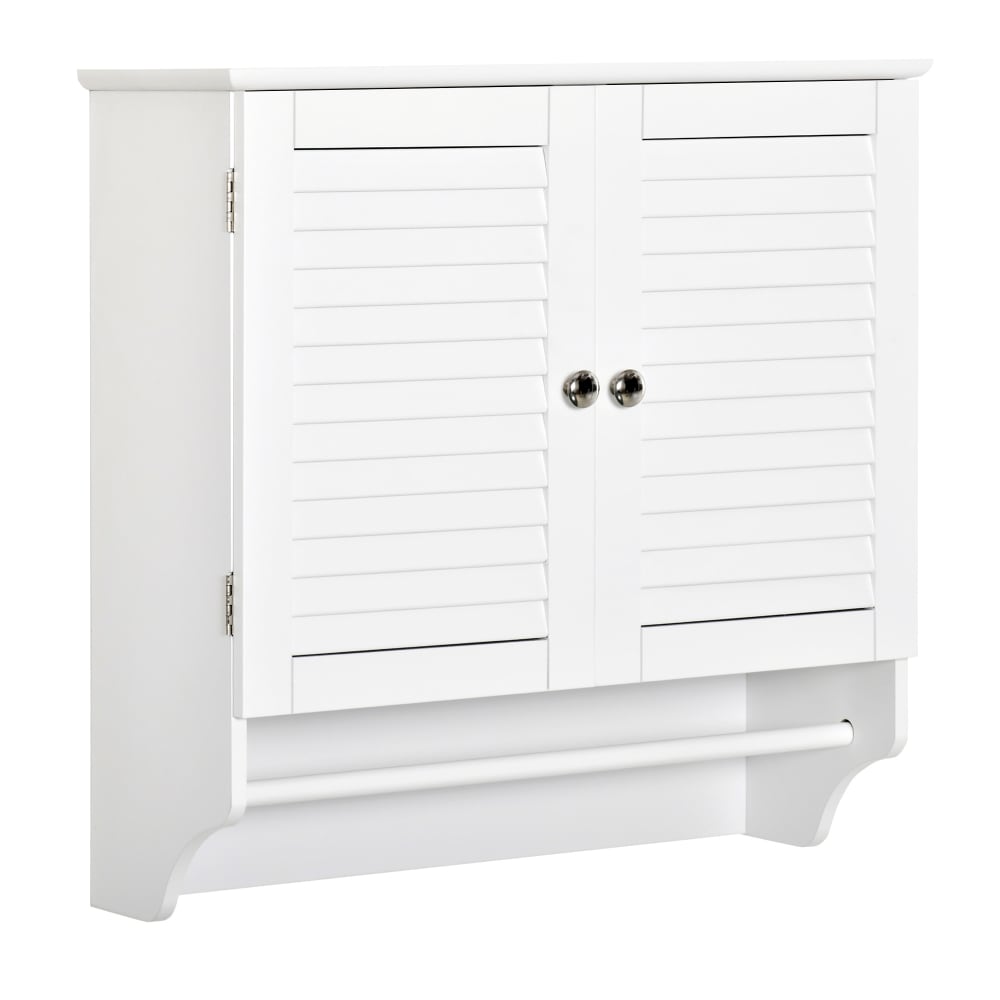 wohnli-moebel-suche-M23042720 Wohnli Möbelsuche - Badezimmer-Wandschrank mit Jalousietüren & Handtuchregal