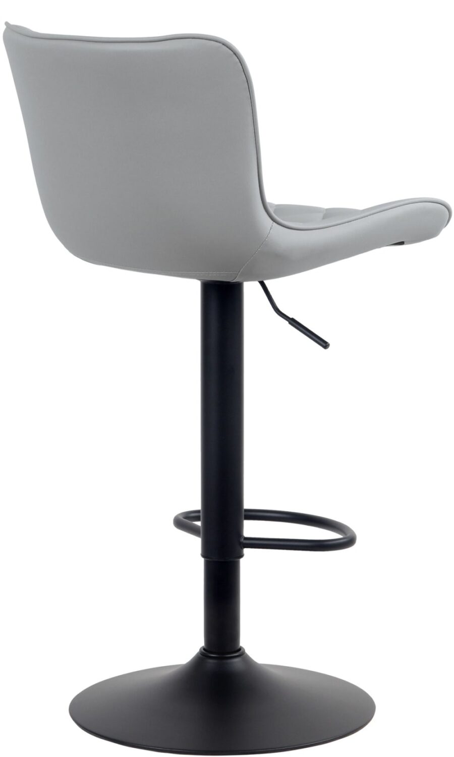 Barhocker höhenverstellbar drehbar Kunstleder grau 54x83x48cm PVC und Synthetik Grau CLP Möbel Esszimmermöbel Barhocker