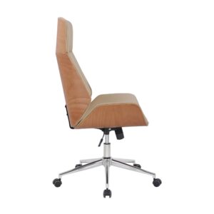 wohnli-moebel-suche-M23047296-1 Bürostuhl höhenvestellbar aus Kunstleder natura/creme 66x110x58cm PVC und Synthetik Beige CLP Möbel Büromöbel Bürostühle