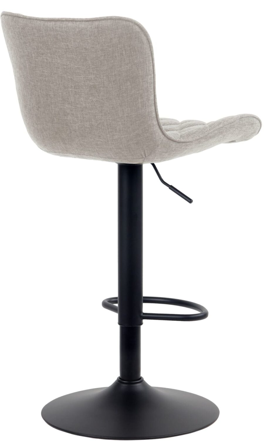 2er Set Barhocker höhenverstellbar drehbar Fußstütze Stoff taupe 54x83x48cm Stoff Taupe CLP Möbel Esszimmermöbel Barhocker