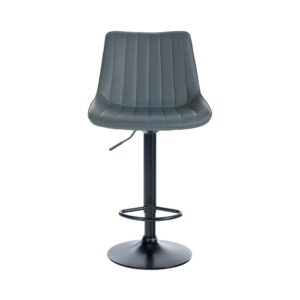 Barhocker Kunstleder höhenverstellbar Kunstleder grau 50x91x50cm PVC und Synthetik Grau CLP Möbel Esszimmermöbel Barhocker