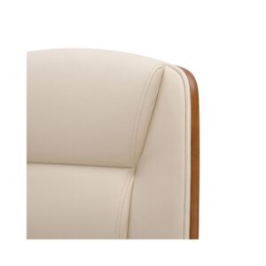 wohnli-moebel-suche-M23047323-1 Bürostuhl höhenvestellbar aus Kunstleder walnuss/creme 68x102x60cm PVC - Polyvinlychlorid Beige CLP Möbel Büromöbel Bürostühle