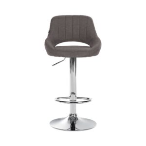 wohnli-moebel-suche-M23047407-1 Barhocker Stoff höhenverstellbar drehbar Stoff dunkelgrau 48x85x47cm Stoff Grau CLP Möbel Esszimmermöbel Barhocker