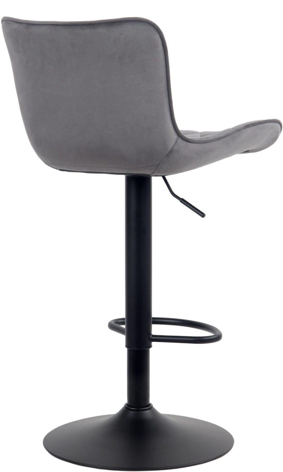 Barhocker höhenverstellbar drehbar Samt dunkelgrau 54x83x48cm Samt Grau CLP Möbel Esszimmermöbel Barhocker