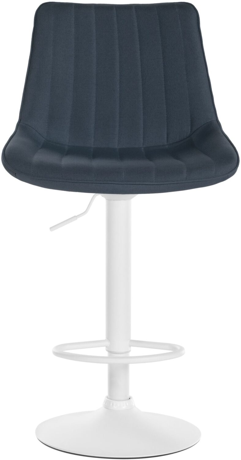 Barhocker Stoff höhenverstellbar drehbar Stoff dunkelgrau 50x91x50cm Stoff Grau CLP Möbel Esszimmermöbel Barhocker