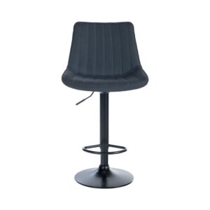 Barhocker Stoff höhenverstellbar drehbar Stoff dunkelgrau 50x91x50cm Stoff Grau CLP Möbel Esszimmermöbel Barhocker