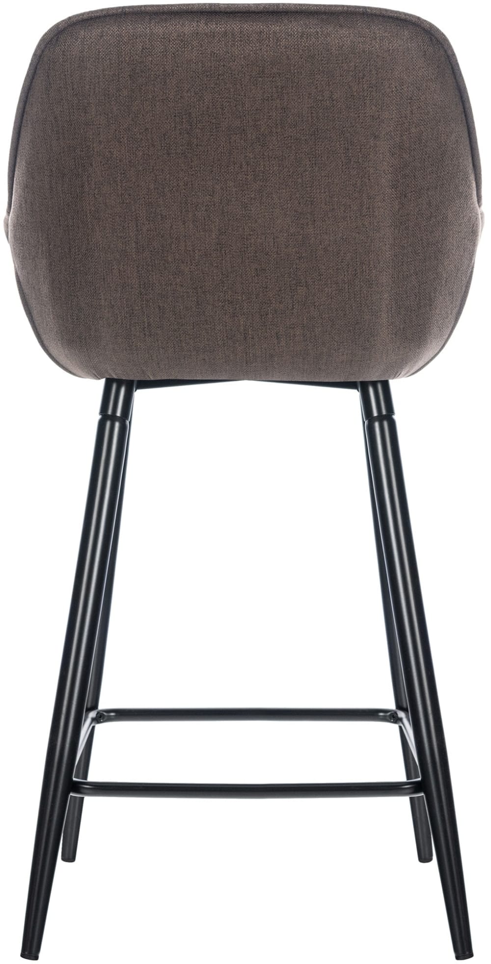 wohnli-moebel-suche-M23047456-1 2er set Barhocker mit Metall-Gestell Stoff braun 58x94x54cm Stoff Braun CLP Möbel Esszimmermöbel Barhocker