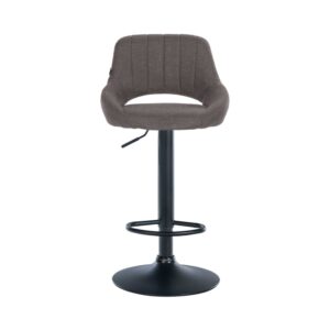 wohnli-moebel-suche-M23047483-1 Barhocker Stoff höhenverstellbar drehbar Stoff dunkelgrau 48x85x47cm Stoff Grau CLP Möbel Esszimmermöbel Barhocker