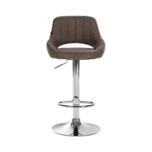 wohnli-moebel-suche-M23047492-1 Barhocker Stoff höhenverstellbar drehbar Stoff braun 48x85x47cm Stoff Braun CLP Möbel Esszimmermöbel Barhocker