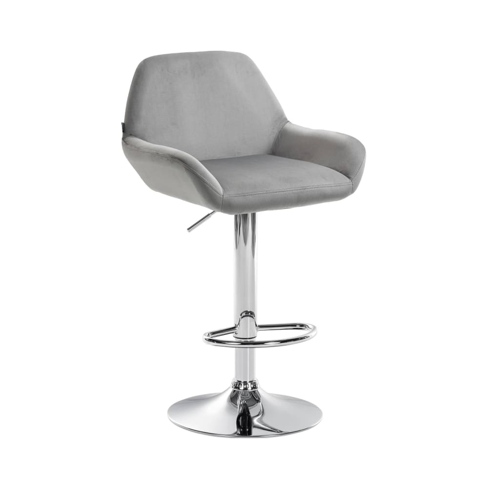 wohnli-moebel-suche-M23047496 Wohnli Möbelsuche - Barhocker Samt höhenverstellbar drehbar Samt grau