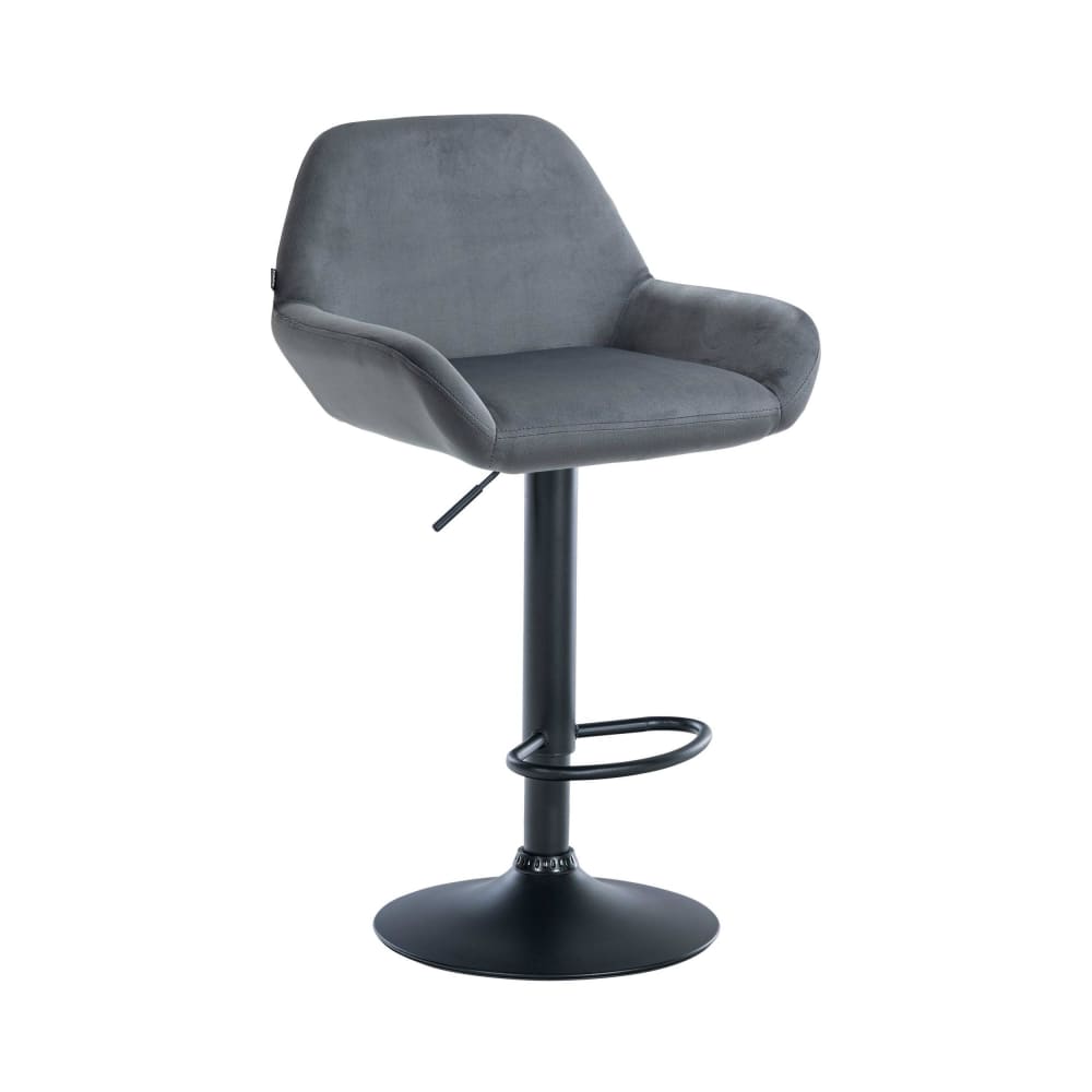 wohnli-moebel-suche-M23047498 Wohnli Möbelsuche - Barhocker Samt höhenverstellbar drehbar Samt dunkelgrau