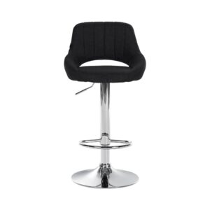 wohnli-moebel-suche-M23047502-1 Barhocker Stoff höhenverstellbar drehbar Stoff schwarz 48x85x47cm Stoff Schwarz CLP Möbel Esszimmermöbel Barhocker