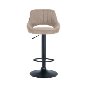 wohnli-moebel-suche-M23047610-1 Barhocker Stoff höhenverstellbar drehbar Stoff taupe 48x85x47cm Stoff Grau CLP Möbel Esszimmermöbel Barhocker