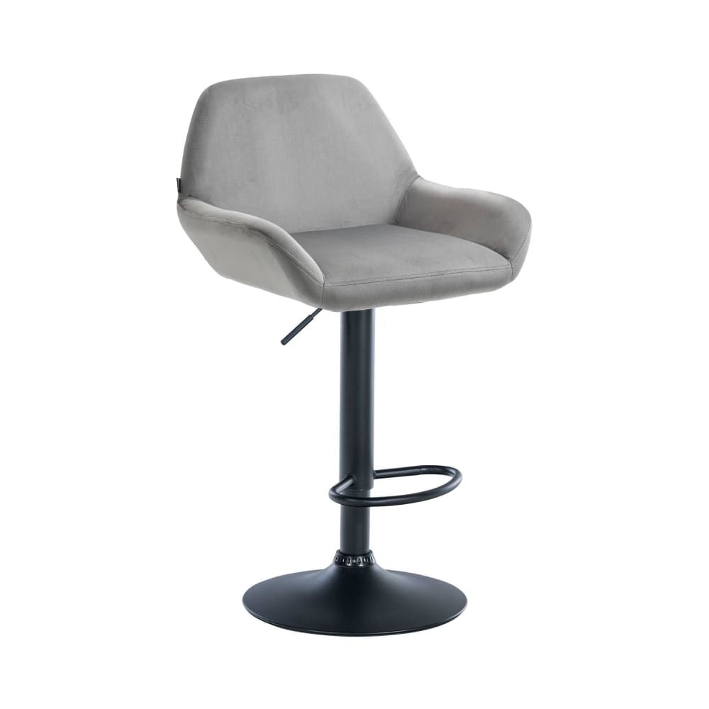 wohnli-moebel-suche-M23047628 Wohnli Möbelsuche - Barhocker Samt höhenverstellbar drehbar Samt grau