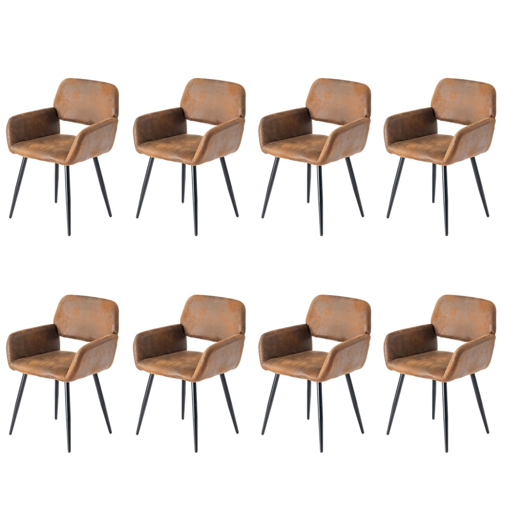Wohnli Möbelsuche - 8er-Set Industriestoffstühle