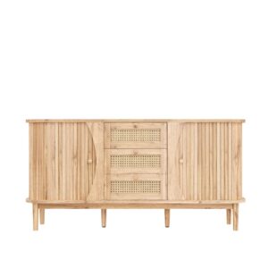 Wohnli Möbelsuche - Schuhschrank aus Holz und Rohrgeflecht