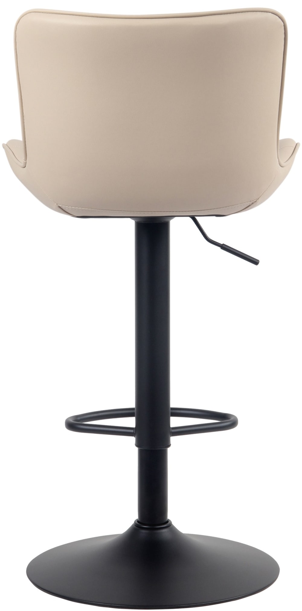 54x83x48cm PVC und Synthetik Beige CLP Möbel Esszimmermöbel Barhocker