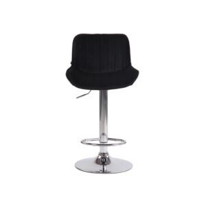 2er Set Barhocker höhenverstellbar aus Samt schwarz 50x86x50cm Samt Schwarz CLP Möbel Esszimmermöbel Barhocker