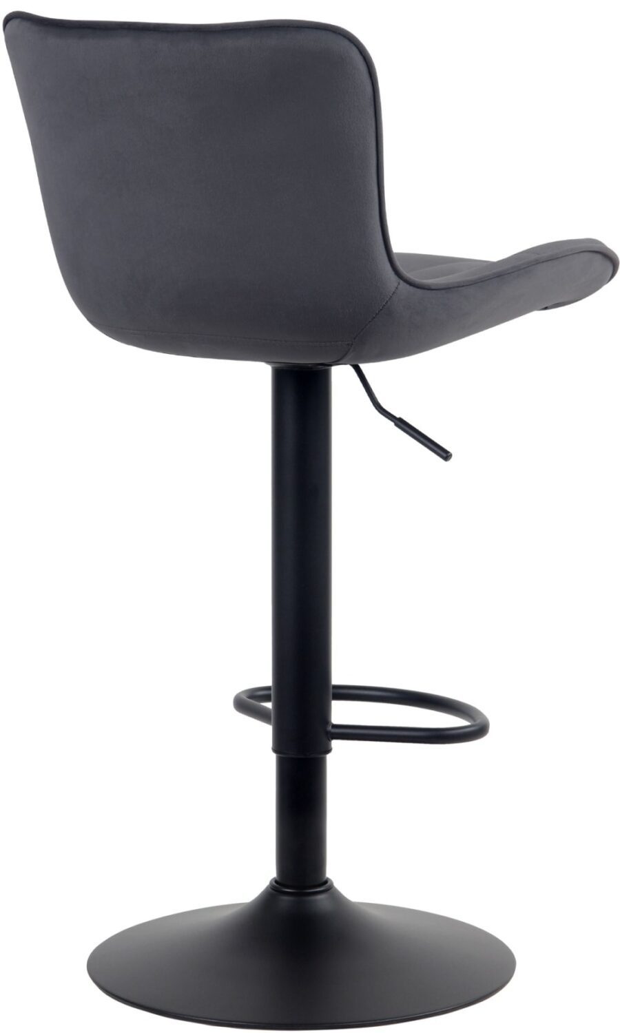 2er Set Barhocker höhenverstellbar aus Samt schwarz 54x83x48cm Samt Schwarz CLP Möbel Esszimmermöbel Barhocker