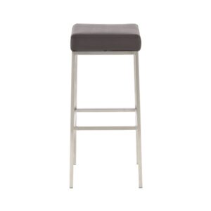 2er set Barhocker mit Metall-Gestell aus Kunstleder braun 37x80x37cm PVC und Synthetik Braun CLP Möbel Esszimmermöbel Barhocker