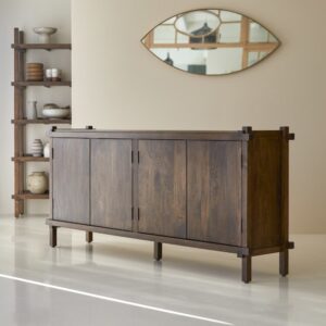 wohnli-moebel-suche-M23051366-1 Sideboard aus massivem Mangoholz 190 cm 190x86x40cm Holz Braun Tikamoon Möbel Esszimmermöbel Sideboards, Highboards & niedrige Anrichten