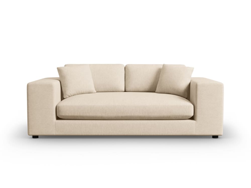 Wohnli Möbelsuche - 3-Sitzer Sofa aus strukturiertem Stoff beige
