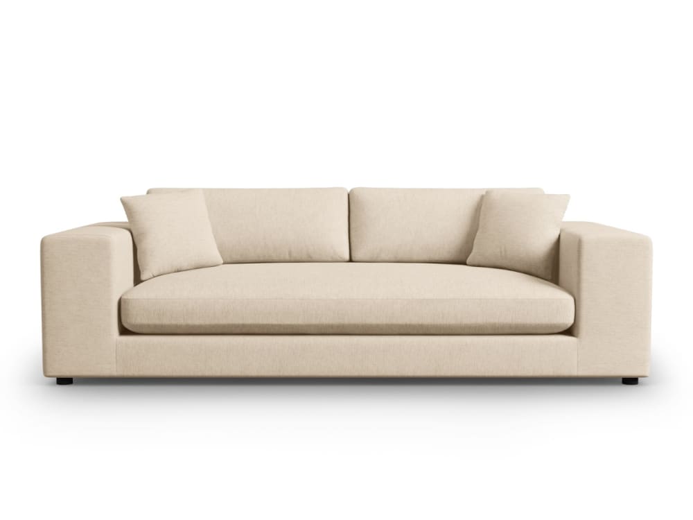 Wohnli Möbelsuche - 4-Sitzer Sofa aus strukturiertem Stoff beige