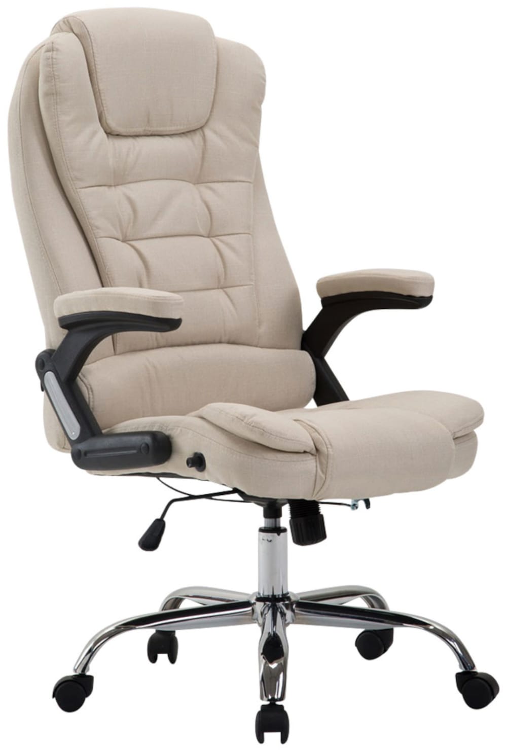wohnli-moebel-suche-M23055247 Wohnli Möbelsuche - Bürostuhl drehbar höhenverstellbar aus Stoff creme