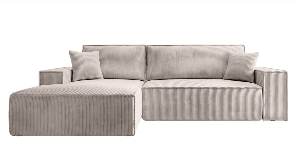 wohnli-moebel-suche-M23061287 Wohnli Möbelsuche - Ecksofa Farese Cordbezug Cremeweiß 267 cm