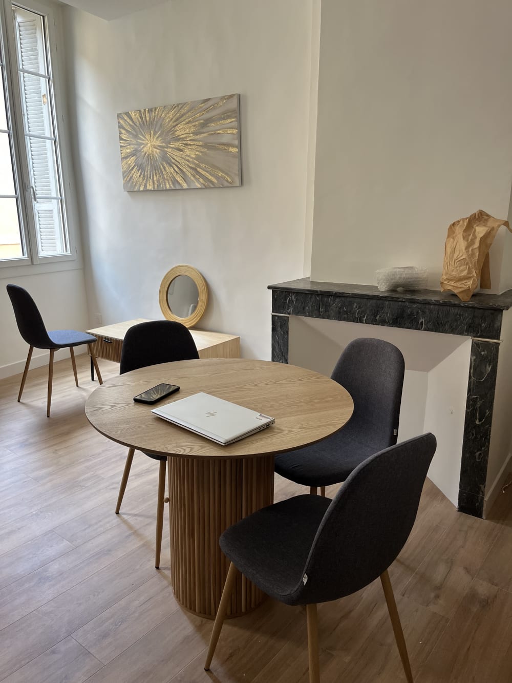 Esstisch aus Holz (4-6 Personen) 90x75x90cm Holz Braun Nordlys Möbel Esszimmermöbel Esstische