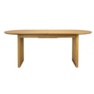 wohnli-moebel-suche-M23061734-1 Eichenholz ovaler Ausziehtisch von 200 bis 240 cm 200x75x90cm Holz Braun Dutchbone Möbel Esszimmermöbel Esstische