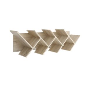 wohnli-moebel-suche-M23064417-1 Wandregal für Bücher L127.5 cm - Dekor Eiche 128x39x26cm Spanplatte Braun Calicosy Möbel Wohnzimmermöbel Bücherregale