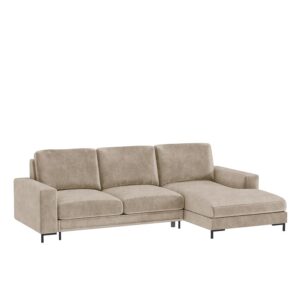 Wohnli Möbelsuche - Ecksofa  Easy-Clean-Bezug Braun