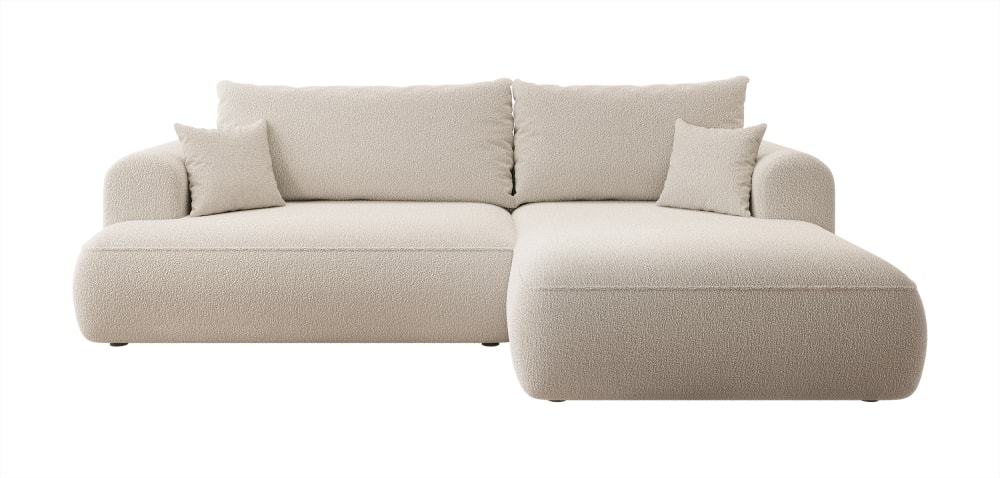 Wohnli Möbelsuche - Ecksofa  Boucle-Bezug Beige