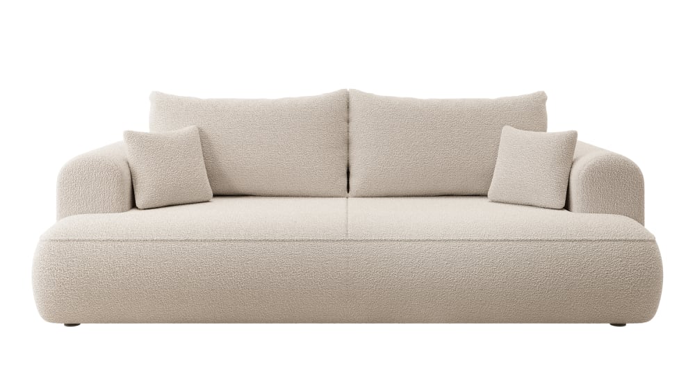 Wohnli Möbelsuche - Schlafsofa  Boucle-Bezug Beige