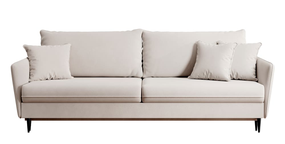 Wohnli Möbelsuche - Schlafsofa  Veloursbezug Beige