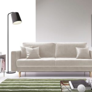 wohnli-moebel-suche-M23065793-1 Schlafsofa Veloursbezug Beige 97x90x200cm Samt Beige Selsey Sofas und Sessel Sofas Schlafsofas
