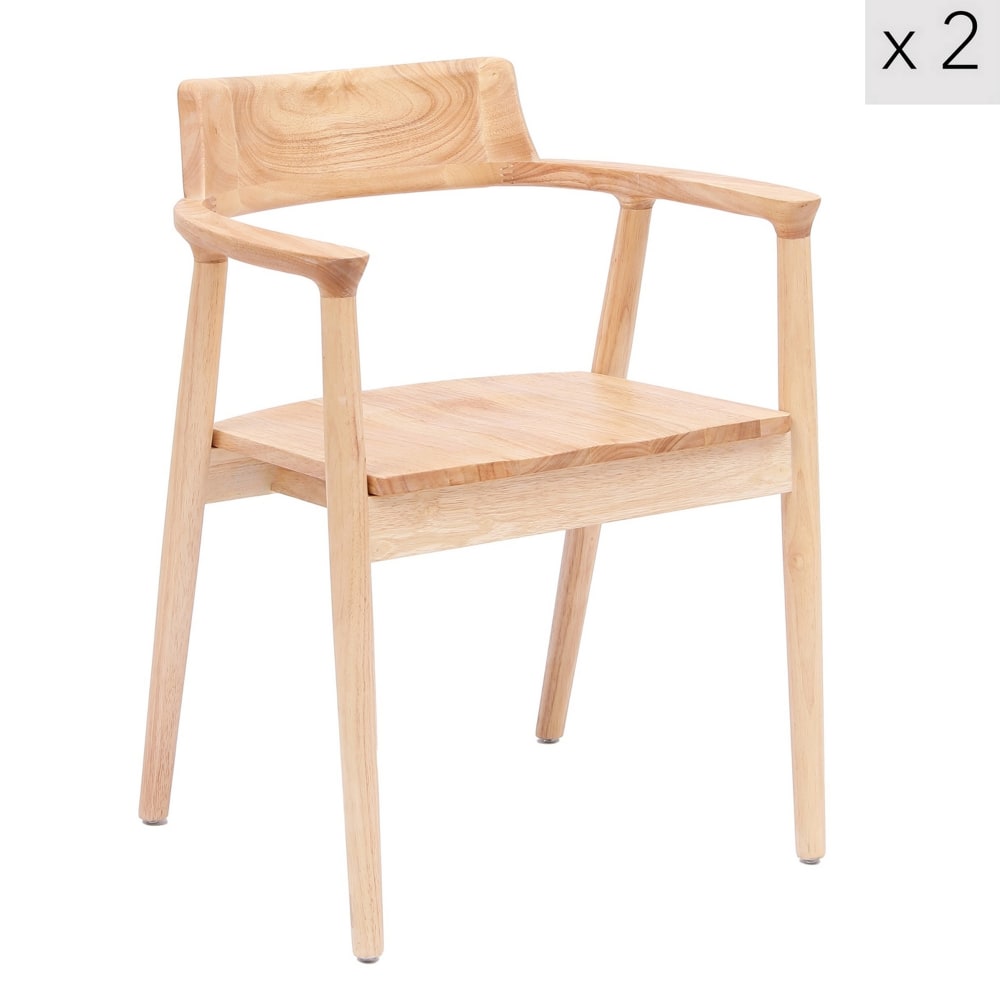 wohnli-moebel-suche-M23068825 Wohnli Möbelsuche - Esszimmerstühle (2er Set) aus Massivholz Braun