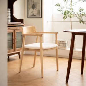 wohnli-moebel-suche-M23068826-1 Esszimmerstühle (2er Set) aus Massivholz und Wolle Weiß 58x75x58cm Holz Weiß Nordlys Möbel Esszimmermöbel Stühle