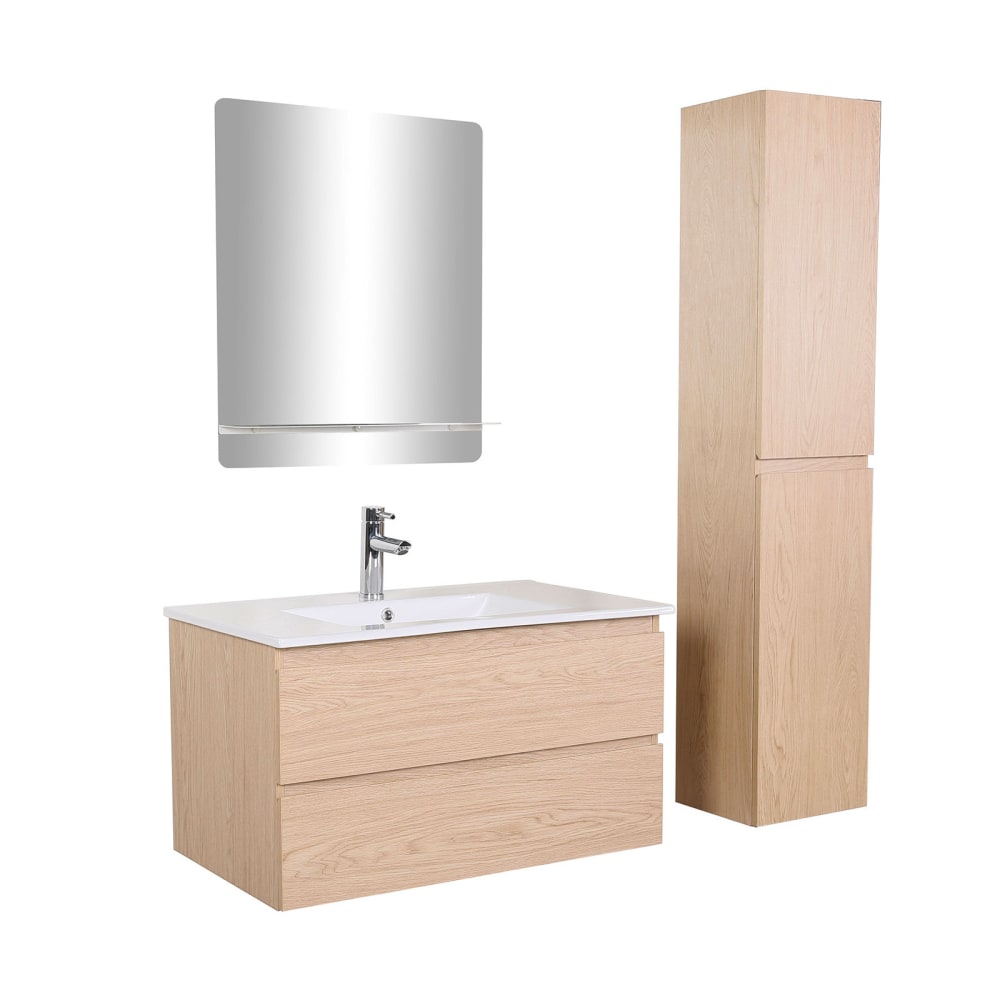 wohnli-moebel-suche-M23072646 Wohnli Möbelsuche - Schlichte Möbel + Wasserhahn + Spiegel + -Säule