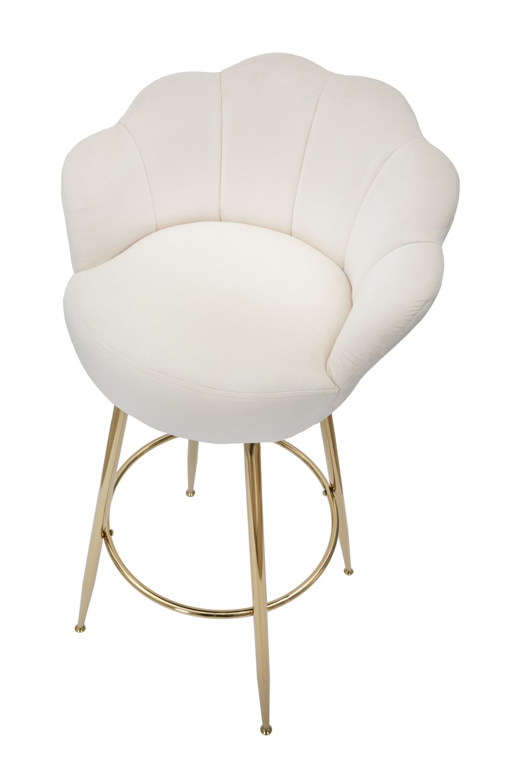 wohnli-moebel-suche-M23076485-1 BARHOCKER VIENNA CREME 55X53X110 CM 55x110x53cm Metall Beige Mauro Ferretti Möbel Esszimmermöbel Barhocker