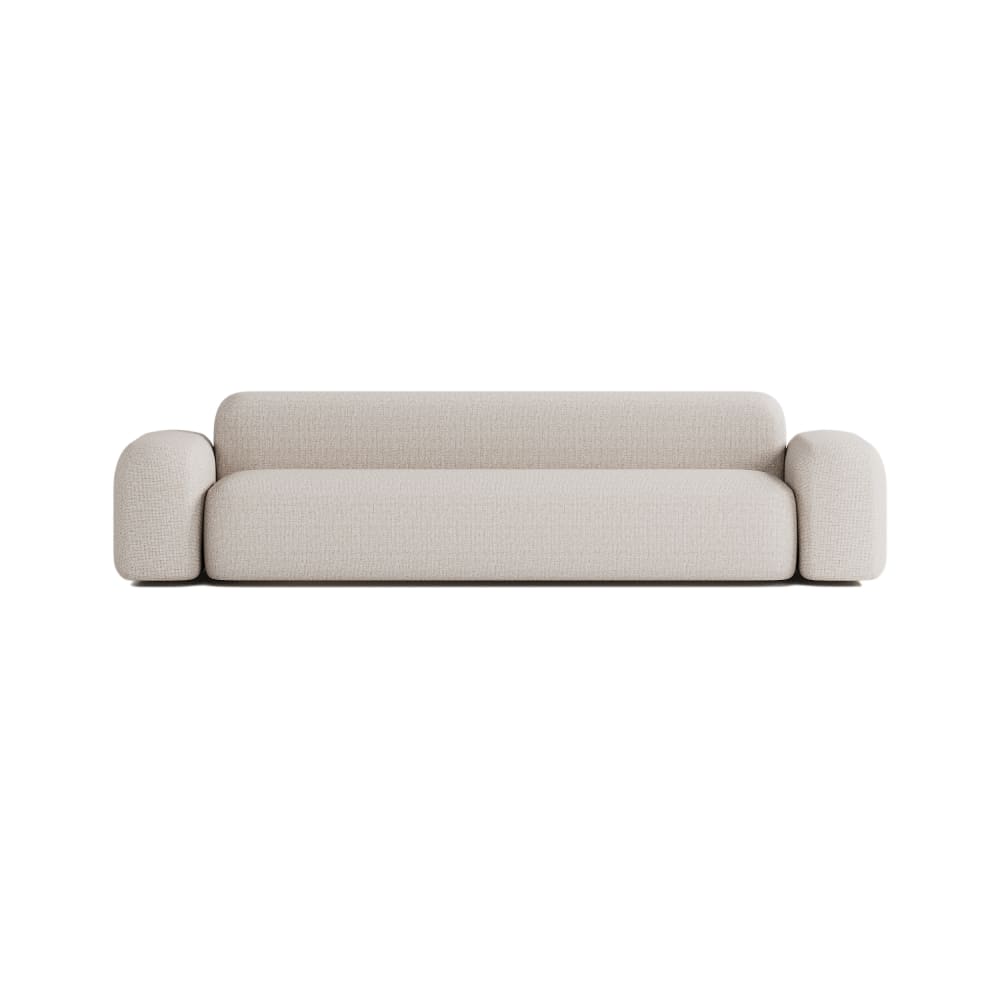 Wohnli Möbelsuche - Lineares 4-Sitzer-Sofa aus Stoff