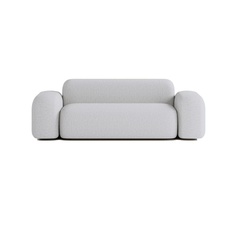 Wohnli Möbelsuche - Lineares 2-Sitzer-Sofa aus Stoff