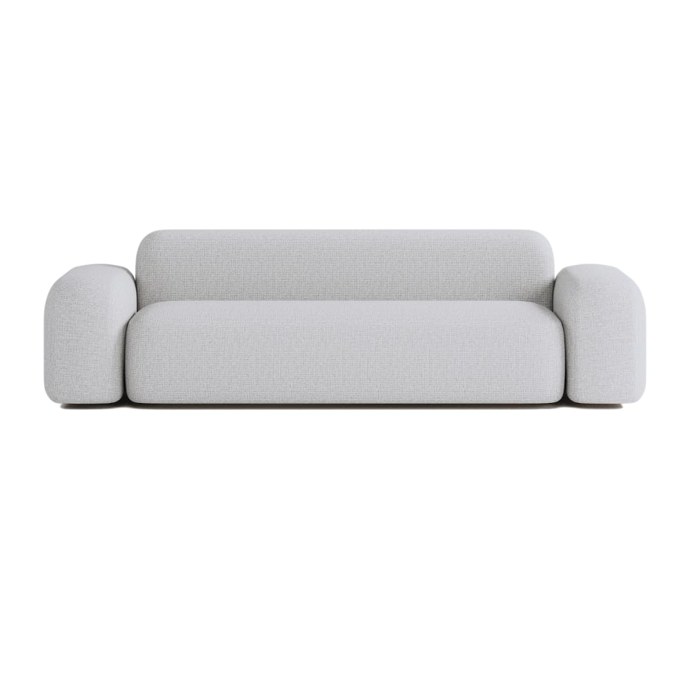 Wohnli Möbelsuche - Lineares 3-Sitzer-Sofa aus Stoff