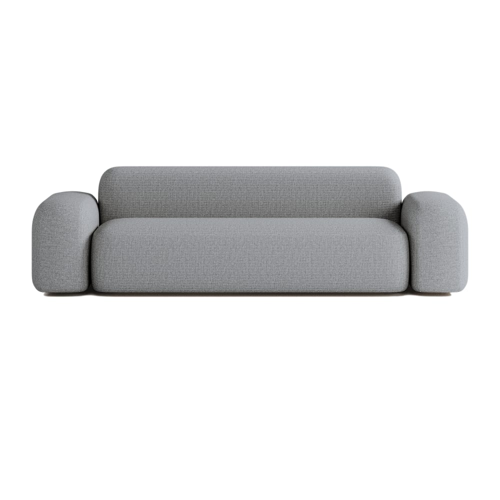 Wohnli Möbelsuche - Lineares 3-Sitzer-Sofa aus Stoff