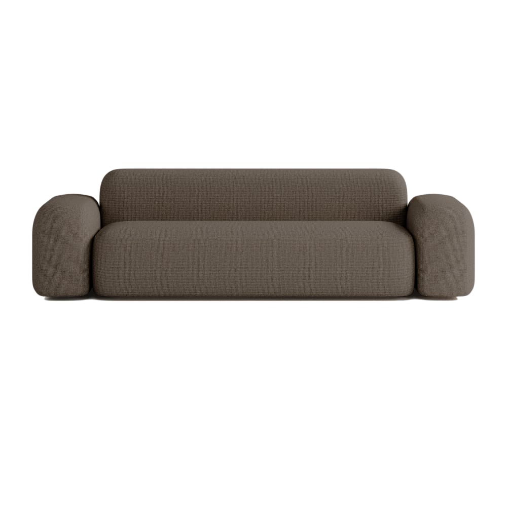 Wohnli Möbelsuche - Lineares 3-Sitzer-Sofa aus Stoff